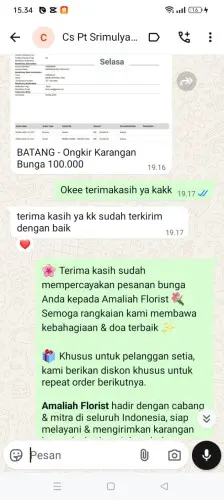 Testimonial Papan Bunga taman semanan indah
