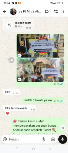 Testimonial Papan Bunga taman semanan indah