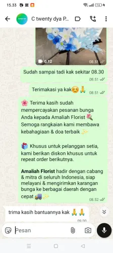 Testimonial Standing Flower taman semanan indah