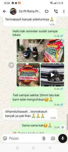 Testimonial Papan Bunga taman semanan indah